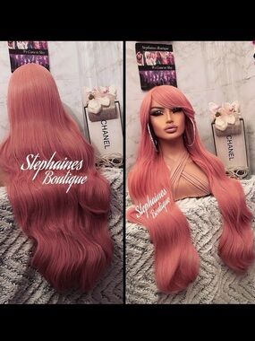 Human Hair Blended Bang Wig